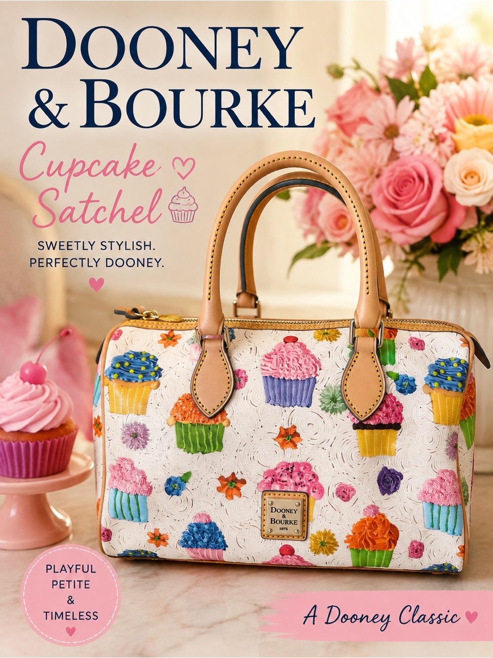 Dooney & Bourke Cupcake Barrel Satchel from Disney Parks Collection